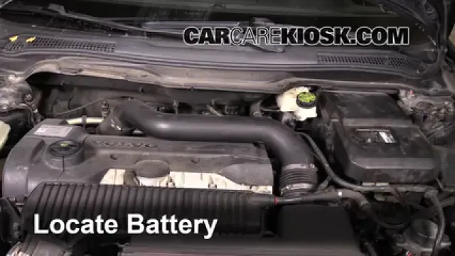 2008 Volvo C70 T5 2.5L 5 Cyl. Turbo Batterie Changement